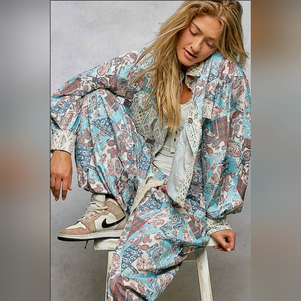 🐼#1100 POL Wander Free Patchwork Boho Set - Picture 2 of 11